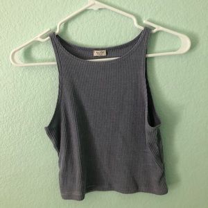 Light blue high neck Brandy crop top